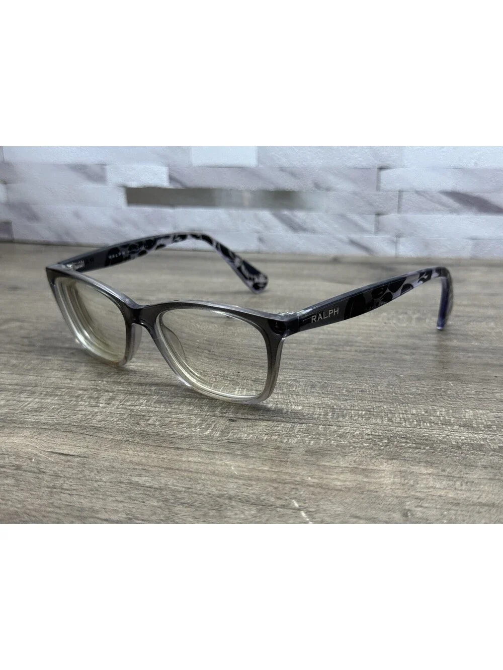 RALPH LAUREN Eyeglasses RA7071 1511 Gray Black Fade 52-16-140 FRAMES ONLY